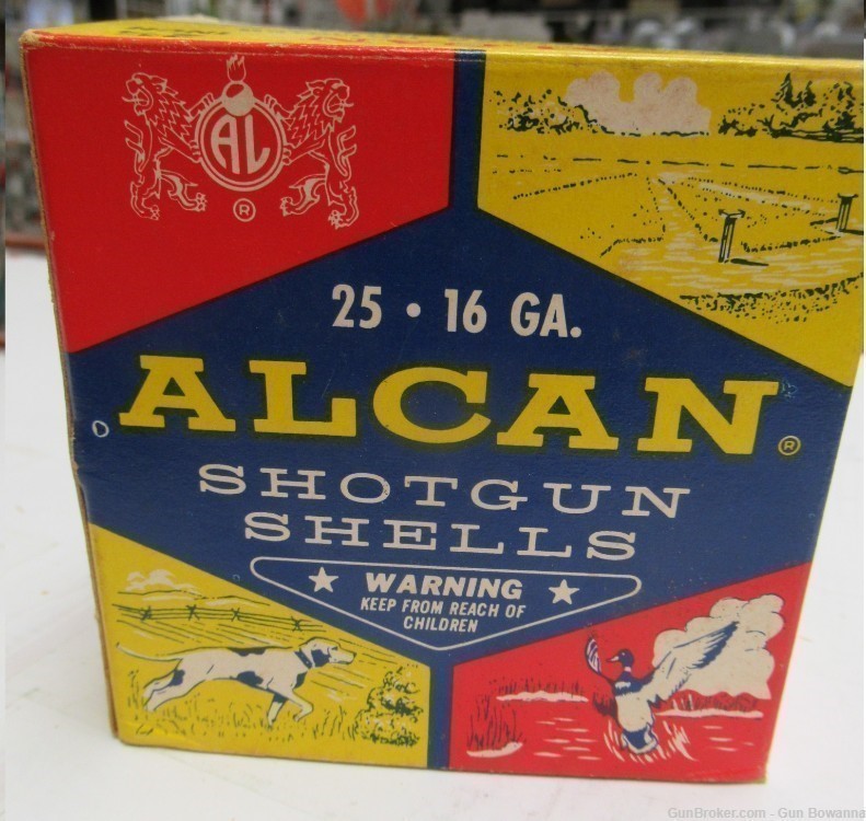 Alcan 16ga GameMax Shotshell box Partial box 6rds - Vintage-img-5