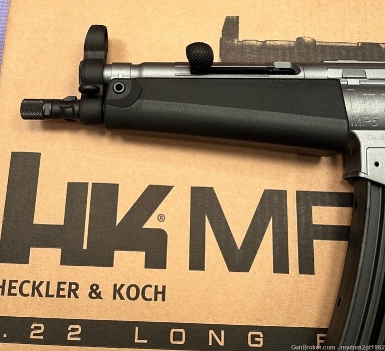 NEW Heckler and Koch MP5 Grey & Black Pistol 8.5" Barrel .22LR 25 Round-img-3