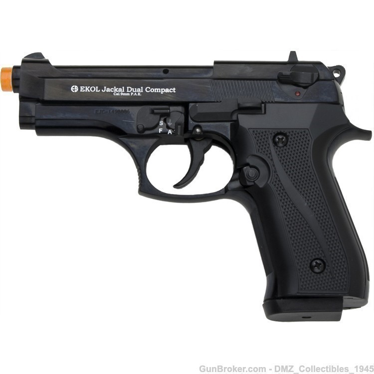 Jackal Automatic 9MM Front Firing Blank Gun Pistol-img-0