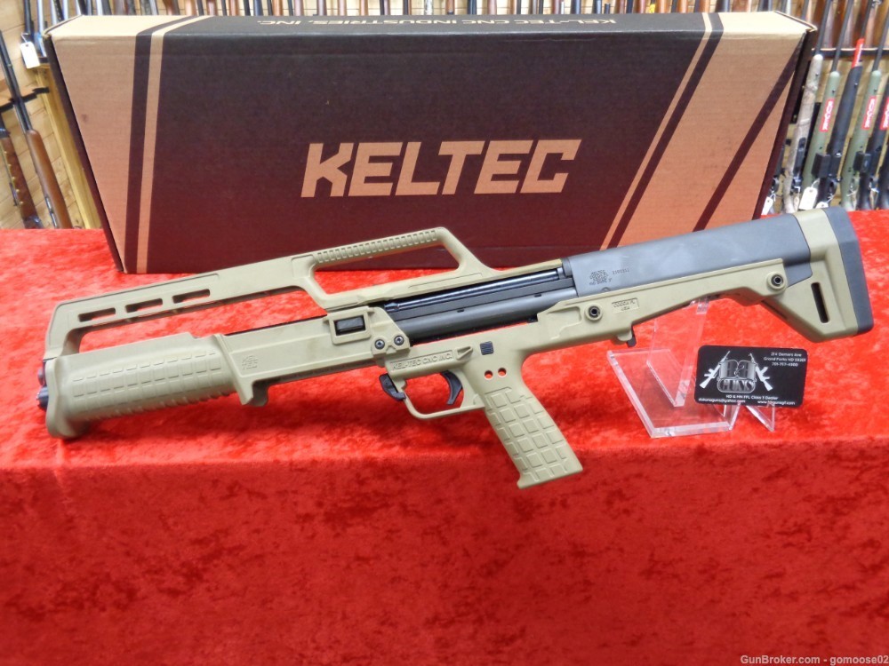 NEW Keltec KSG 410 Gauge FDE 3" Magnum 14 Shot Bull Pup Shotgun WE TRADE!-img-0