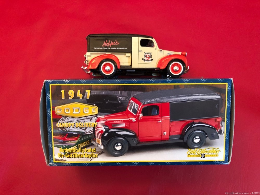 Ertl 1947 Hoppe’s 100 Year Anniversary Dodge Canopy Delivery Truck 21135-P -img-1