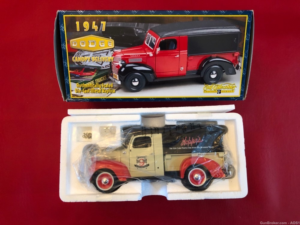 Ertl 1947 Hoppe’s 100 Year Anniversary Dodge Canopy Delivery Truck 21135-P -img-0