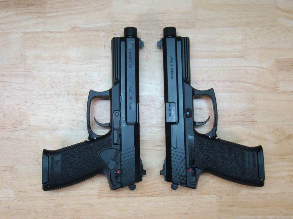 (2) H&K Mark 23 .45acp Pistols HK Mk23 12rd 81000078 Consecutive # Pair 45-img-10