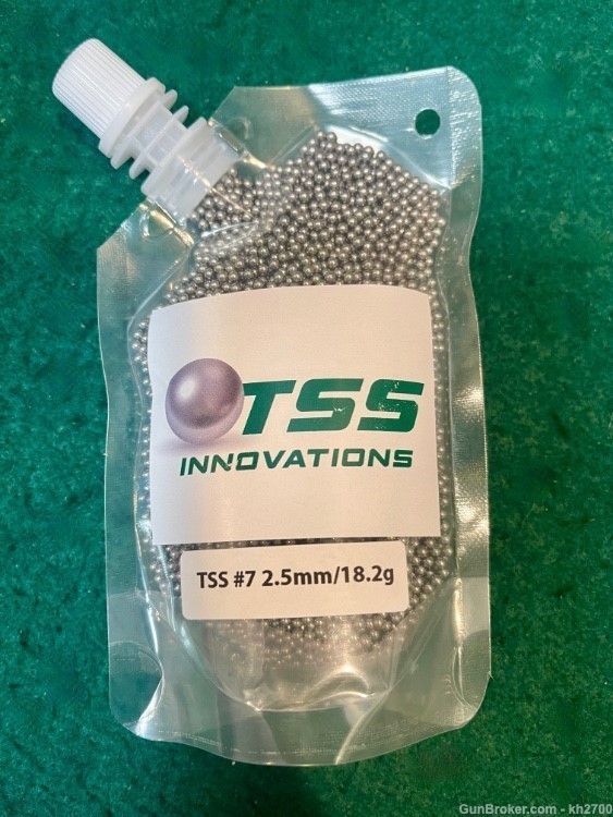 2 pound bag of TSS #7 Tungsten Super Shot 18.2 gram, 2.5mm Dia.-img-0