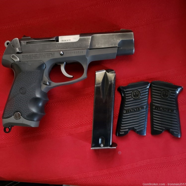 Ruger P-85 9mm Pistol w/ Spare Grips-img-3