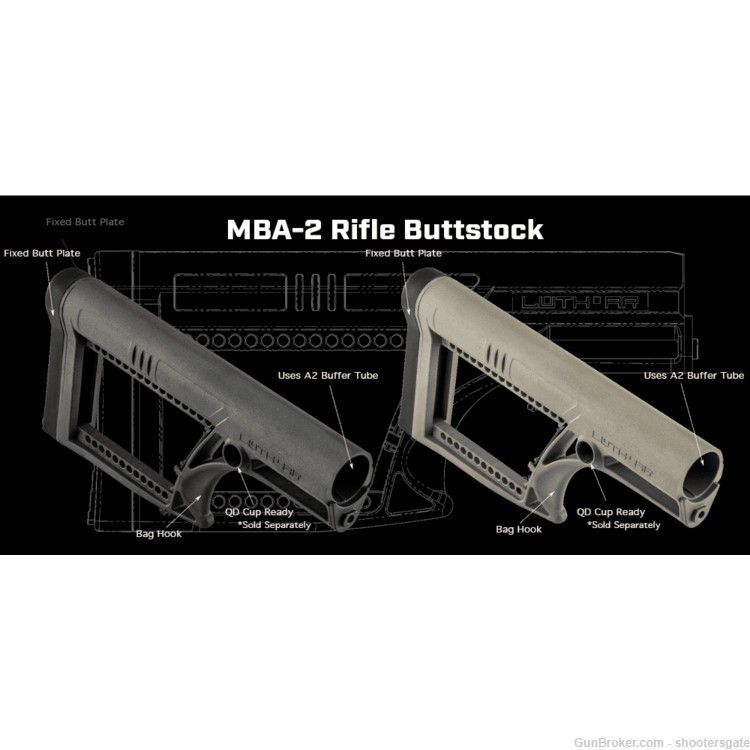LUTH-AR MBA-2 RIFLE BUTTSTOCK, PINK-img-1