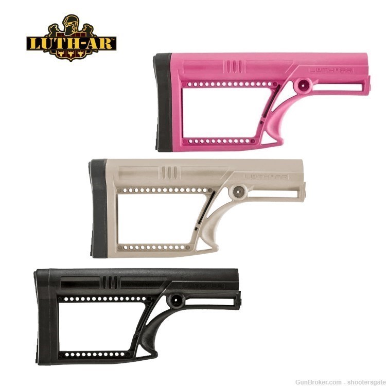 LUTH-AR MBA-2 RIFLE BUTTSTOCK, PINK-img-2