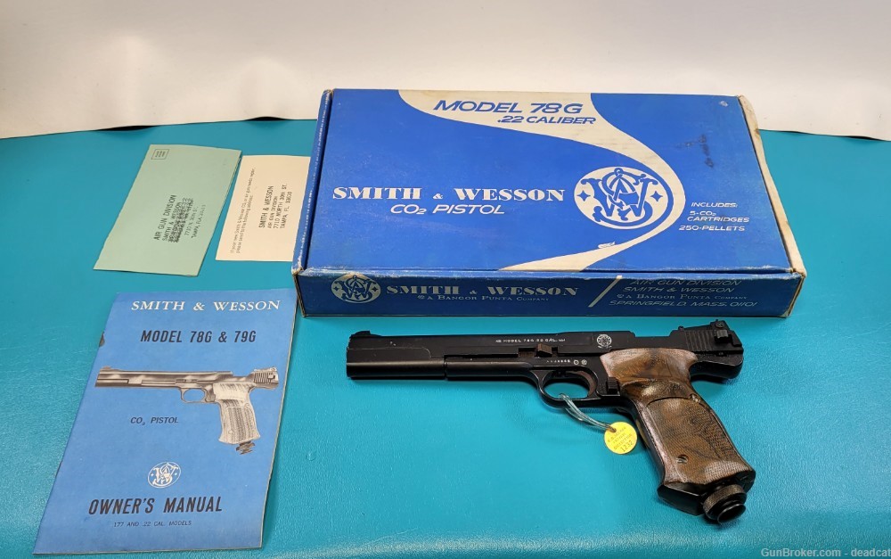 Smith & Wesson Model 78G CO2 Air Pistol .22 Cal in Box Papers & Provenance-img-0