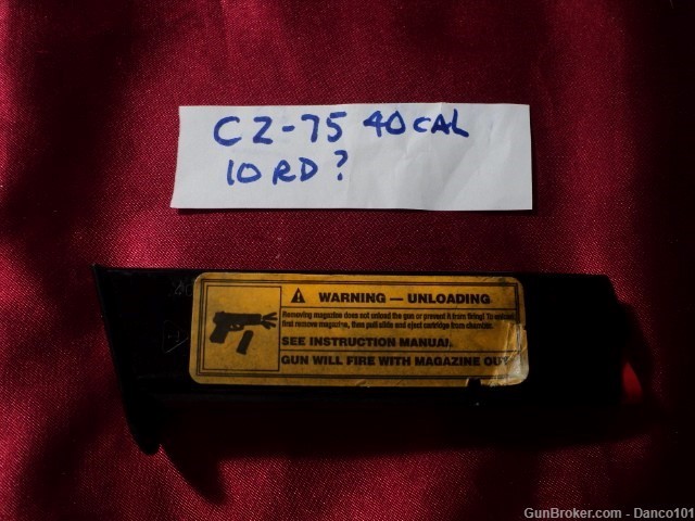 CZ-75/ TANFOGLIO-75  40 S&W CALIBER 10 ROUND MAGAZINE-img-0