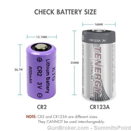 SP 10 Pack CR2 3V Lithium Battery for Scopes Laser-img-1