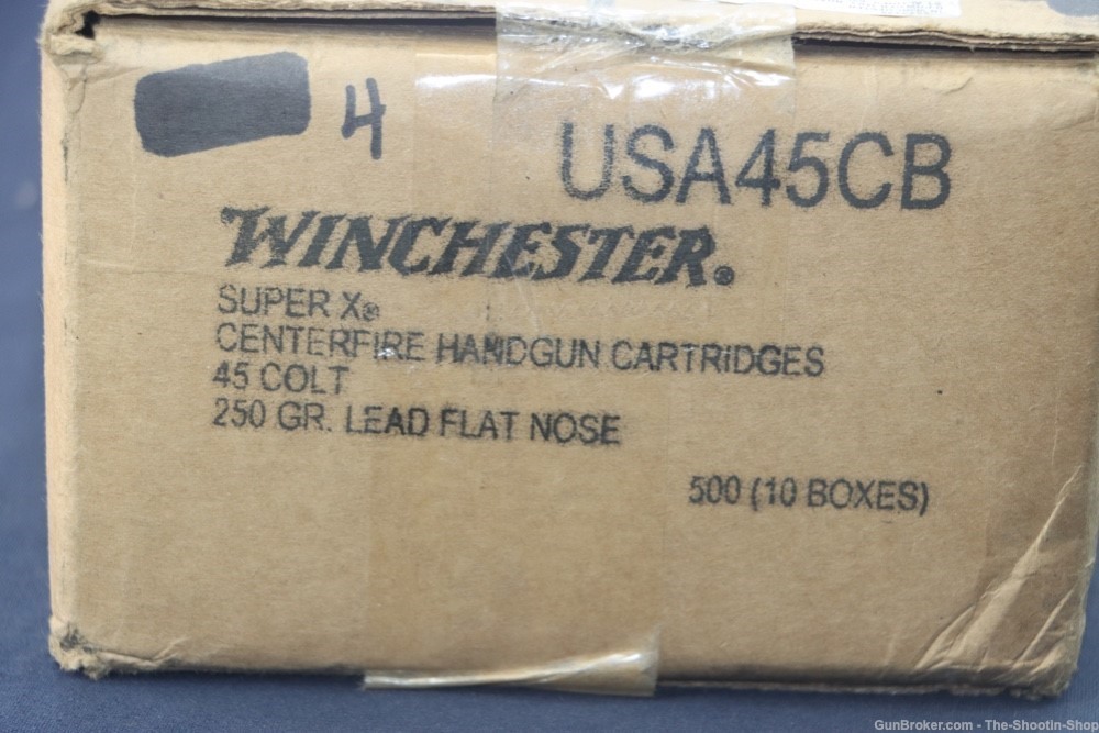 Winchester SUPER-X 45 Colt Rifle Ammunition 500RD AMMO CASE 45LC 250GR LFN-img-6