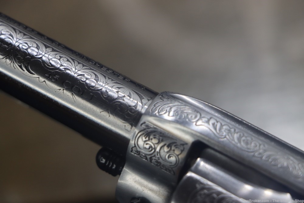 Taylors & Company 1873 Cattleman Deluxe Scroll ENGRAVED Revolver 45LC 4.75"-img-20