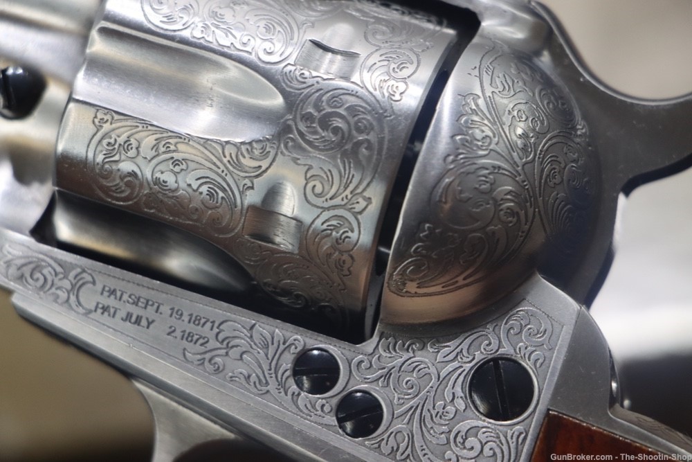 Taylors & Company 1873 Cattleman Deluxe Scroll ENGRAVED Revolver 45LC 4.75"-img-23