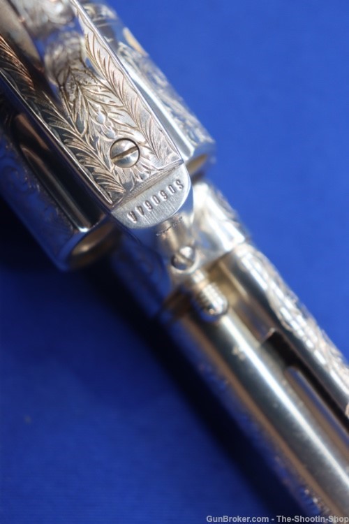 Colt Model Single Action Army Revolver Master Hand Engraved 44-40 Nickel 44-img-27