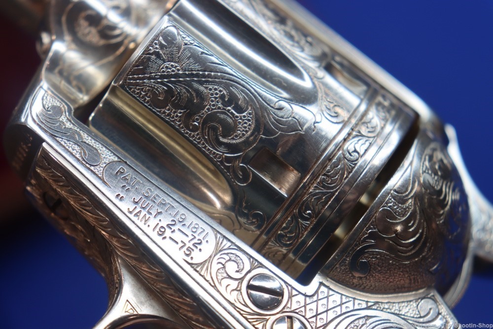 Colt Model Single Action Army Revolver Master Hand Engraved 44-40 Nickel 44-img-53