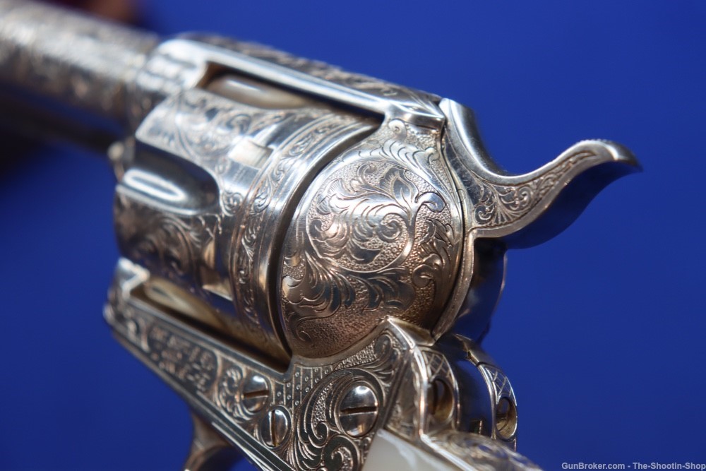 Colt Model Single Action Army Revolver Master Hand Engraved 44-40 Nickel 44-img-34