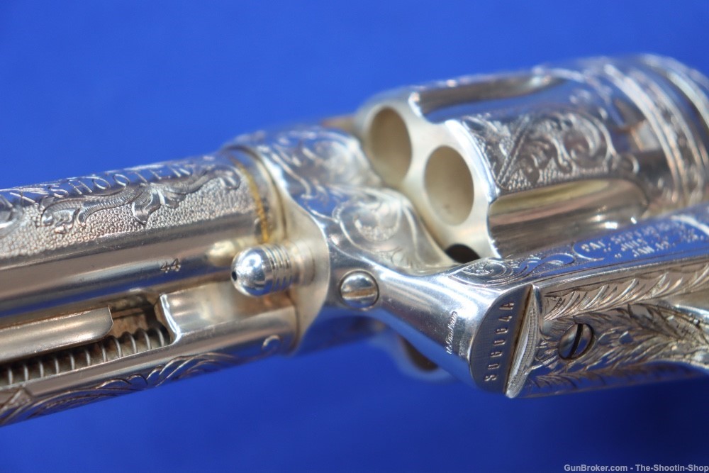 Colt Model Single Action Army Revolver Master Hand Engraved 44-40 Nickel 44-img-14