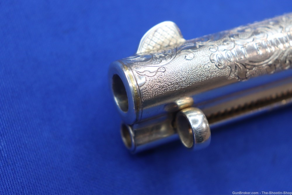 Colt Model Single Action Army Revolver Master Hand Engraved 44-40 Nickel 44-img-12
