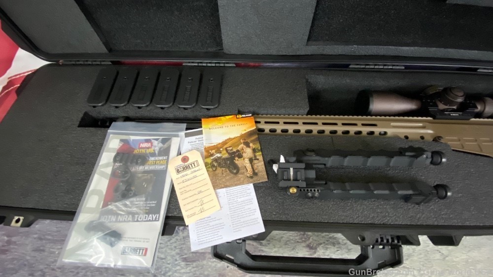 Barrett MRAD 338 Lapua Magnum 10 rd magazines in FDE complete package -img-16