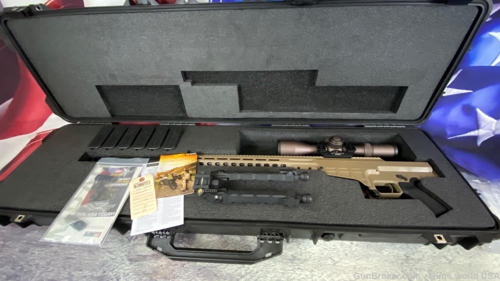 Barrett MRAD 338 Lapua Magnum 10 rd magazines in FDE complete package -img-18