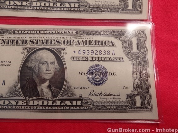 Silver Certificate 1957 Consecutive Uncirculated Bitcoin-img-7