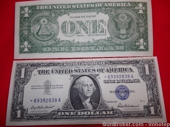 Silver Certificate 1957 Consecutive Uncirculated Bitcoin-img-2