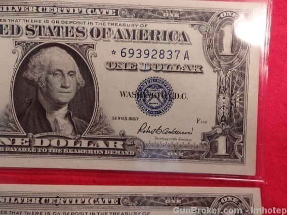 Silver Certificate 1957 Consecutive Uncirculated Bitcoin-img-8