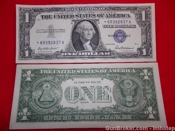 Silver Certificate 1957 Consecutive Uncirculated Bitcoin-img-1