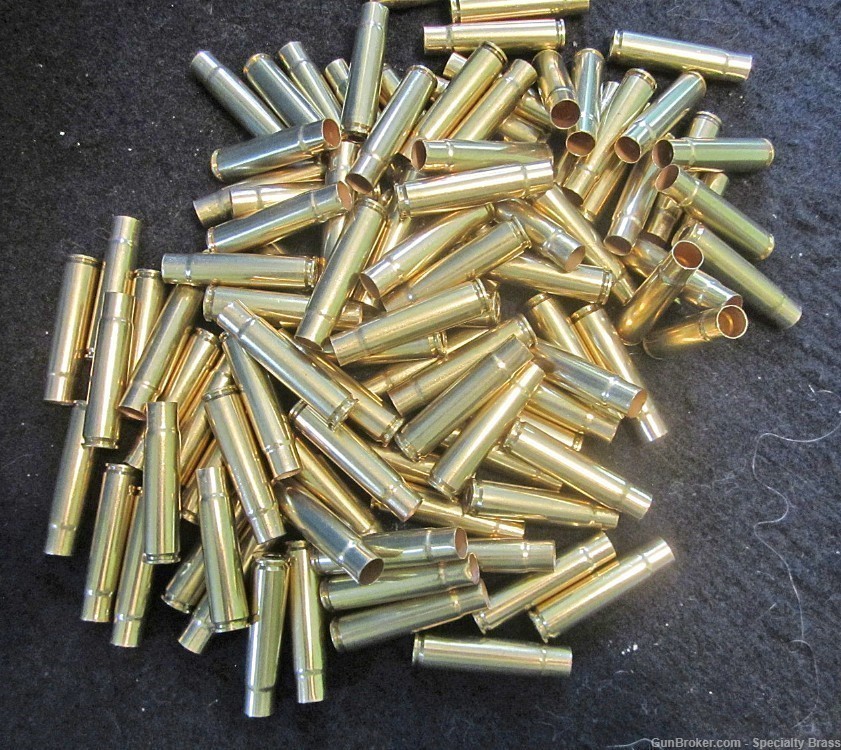 50 PC Guaranteed Once Fired Remington 35 Remington Brass Deprimed Polished-img-0