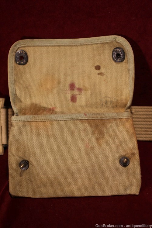 US M1918 Mounted Belt - 9 Pocket with First Aid Pouch-img-10