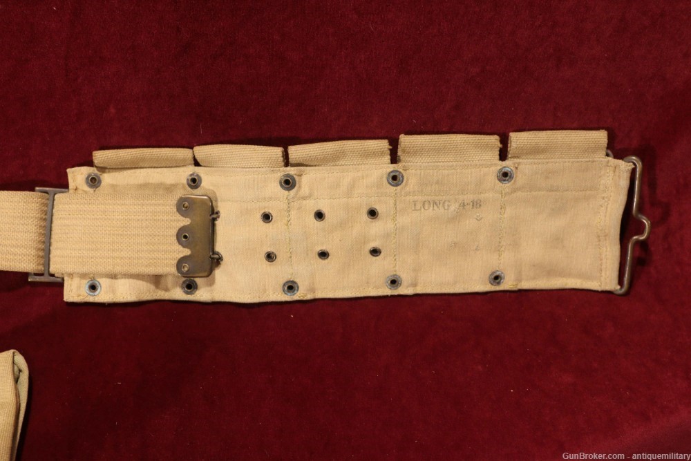 US M1918 Mounted Belt - 9 Pocket with First Aid Pouch-img-3