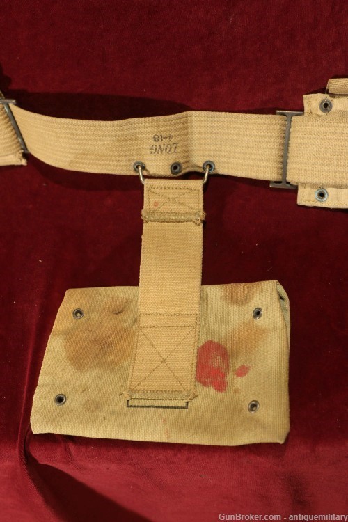 US M1918 Mounted Belt - 9 Pocket with First Aid Pouch-img-4