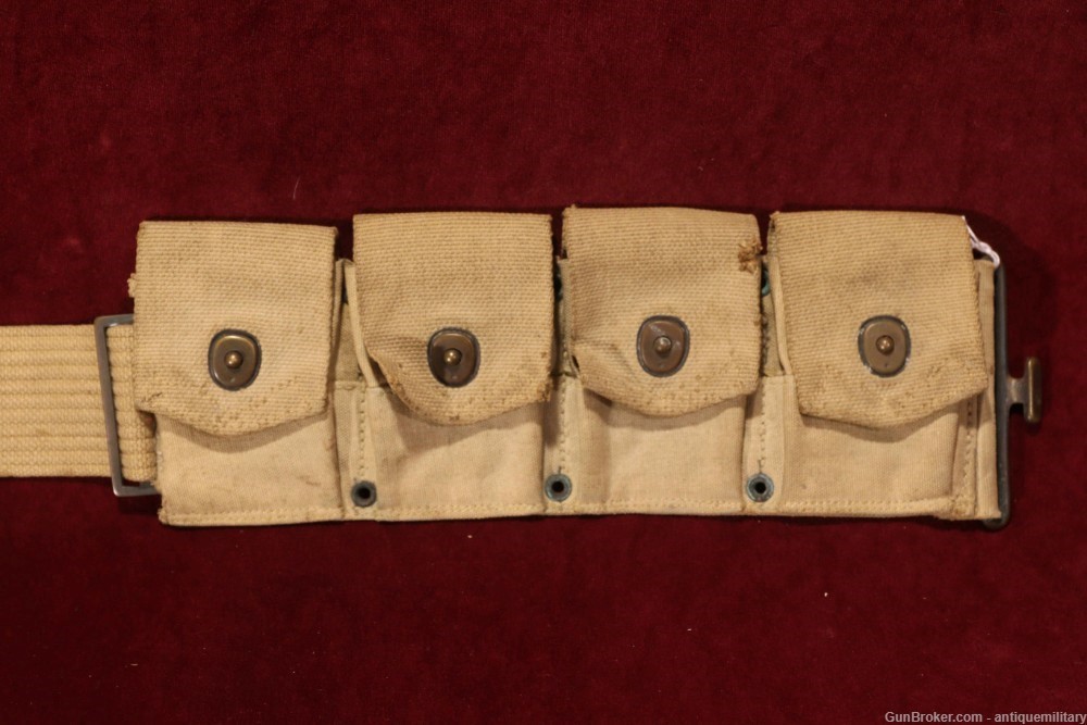 US M1918 Mounted Belt - 9 Pocket with First Aid Pouch-img-6