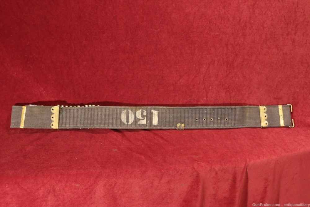 US Blue Mills Belt .30-40 & .38 LC rounds with live rounds - Span Am War-img-5