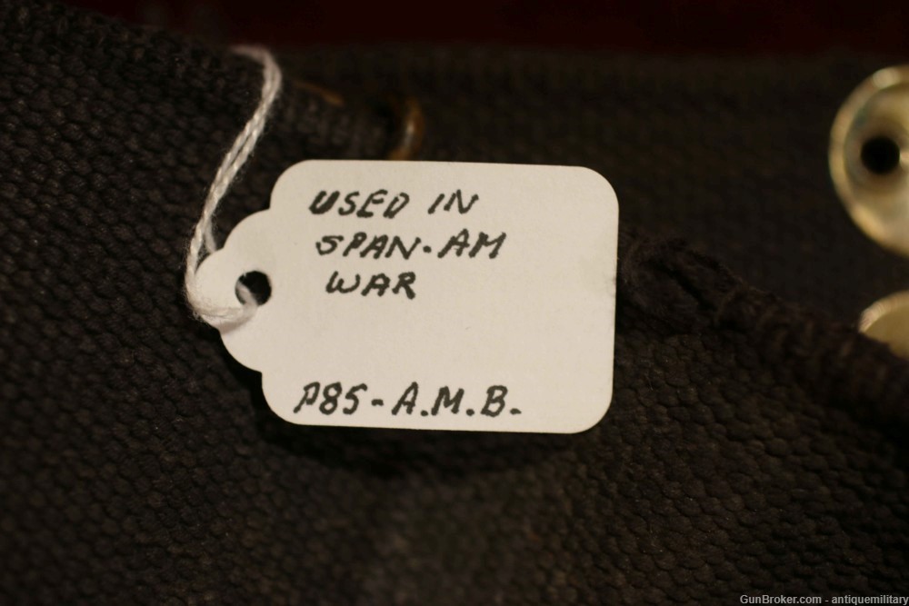 US Blue Mills Belt .30-40 & .38 LC rounds with live rounds - Span Am War-img-19