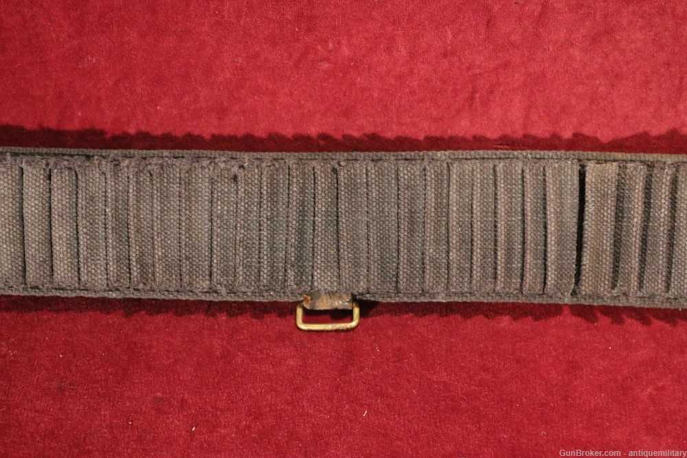 US Blue Mills Belt .30-40 & .38 LC rounds with live rounds - Span Am War-img-2