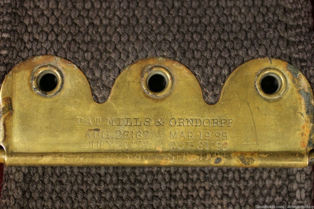 US Blue Mills Belt .30-40 & .38 LC rounds with live rounds - Span Am War-img-10