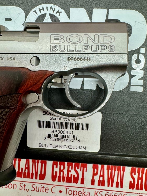 Ultra Rare Bond Arms Bullpup9 Full nickel 9mm rosewood LNIB (BOBERG)-img-2