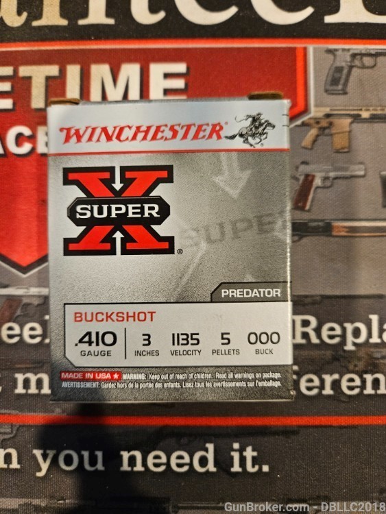 5 ROUNDS WINCHESTER 410 GAUGE XB413 410GA WINCHESTER-img-2