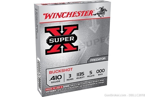 5 ROUNDS WINCHESTER 410 GAUGE XB413 410GA WINCHESTER-img-0