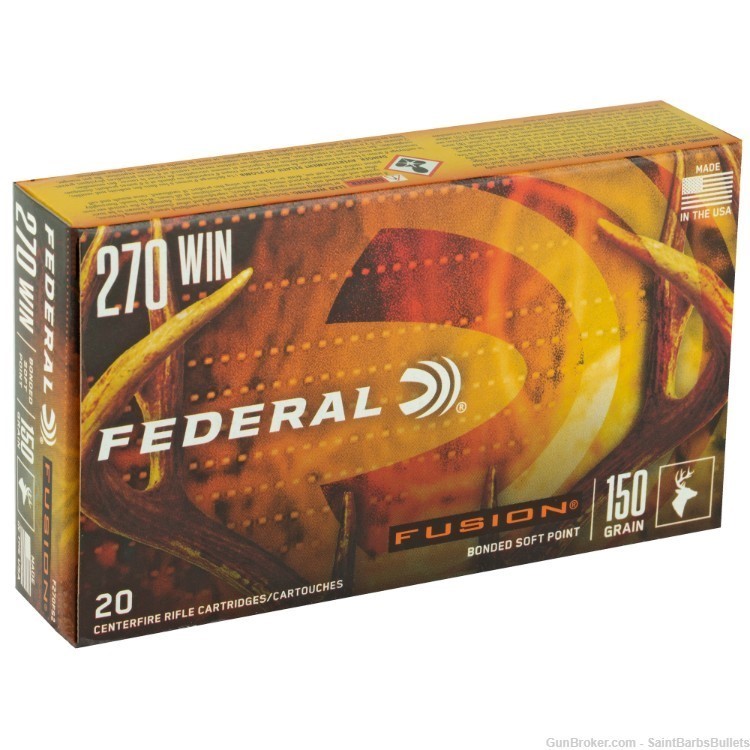 Federal Fusion 270win 150gr – 20 Rounds-img-1