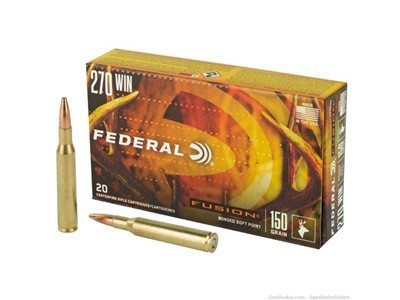 Federal Fusion 270win 150gr – 20 Rounds