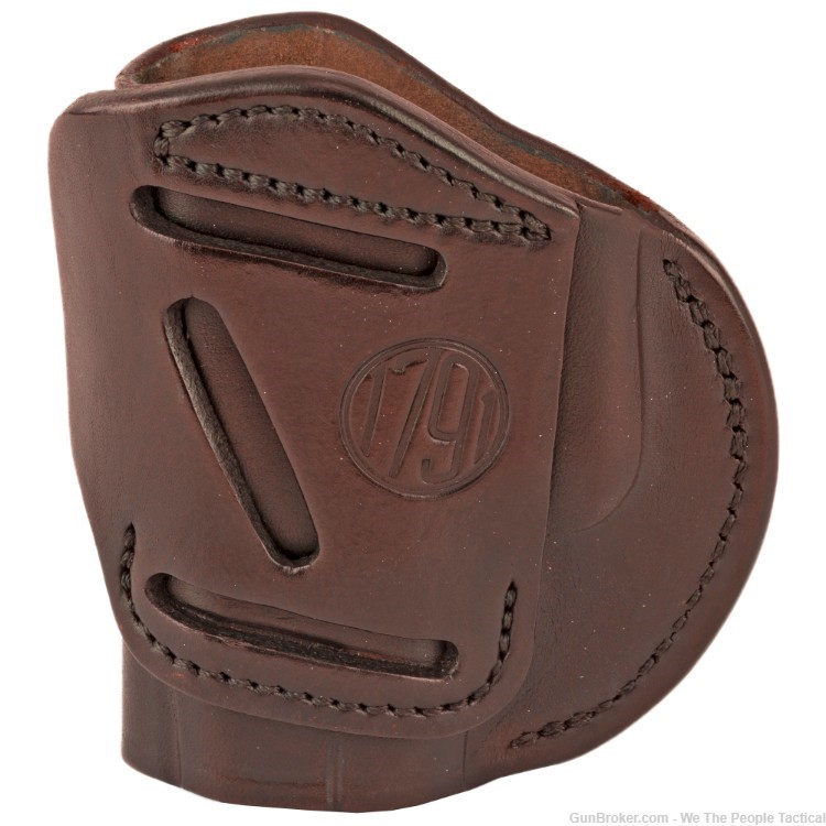 1791 4-WAY Holster Size 3 IWB or OWB Holster Signature Brown Leather NEW-img-0