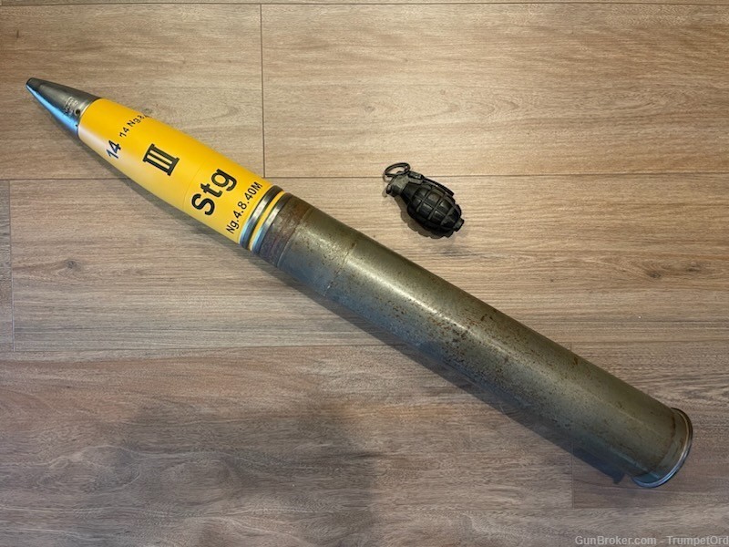 German WW2 8.8cm/ 88mm Flak18/ KwK36 HE Round-img-0