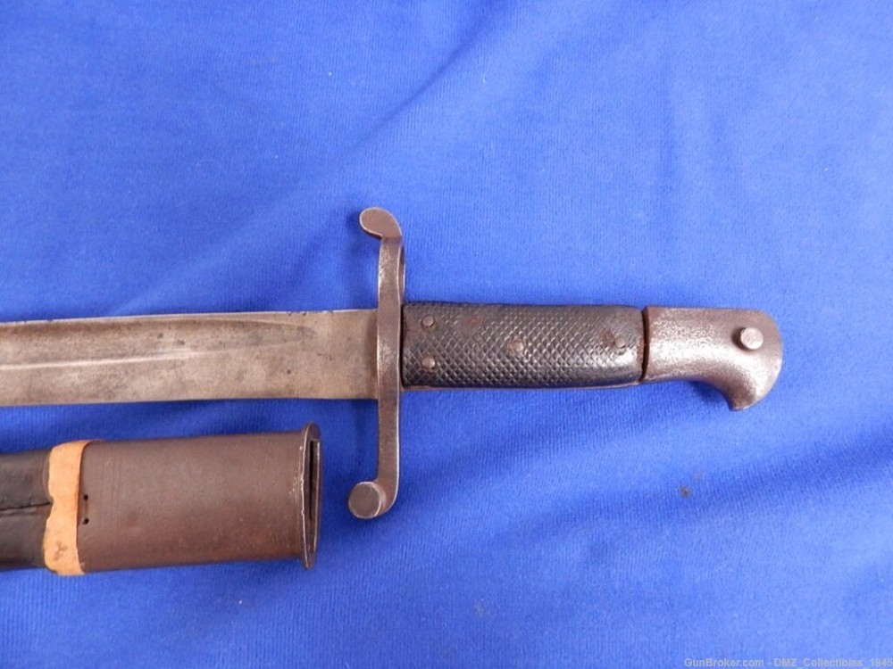 1850s Japanese Marked Enfield / Snyder Sword Bayonet with Sheath-img-6