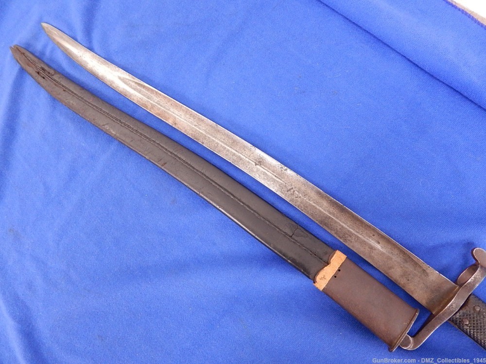 1850s Japanese Marked Enfield / Snyder Sword Bayonet with Sheath-img-7