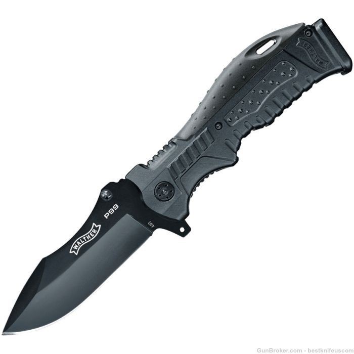 Walther P99 Linerlock Knife 3 Changeable Handles 440C-img-0