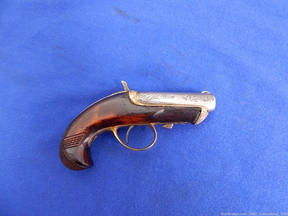 1860s 41 Caliber Deluxe Engraved Derringer Deringer Pistol Gun-img-0