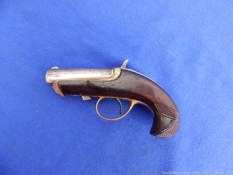 1860s 41 Caliber Deluxe Engraved Derringer Deringer Pistol Gun-img-3