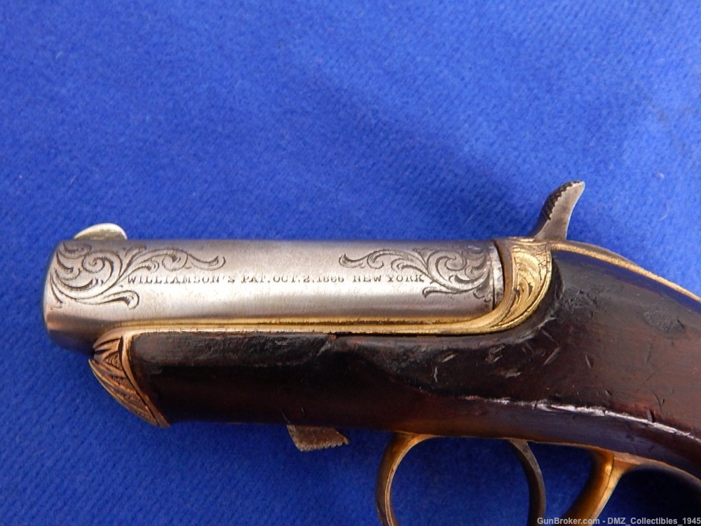 1860s 41 Caliber Deluxe Engraved Derringer Deringer Pistol Gun-img-4